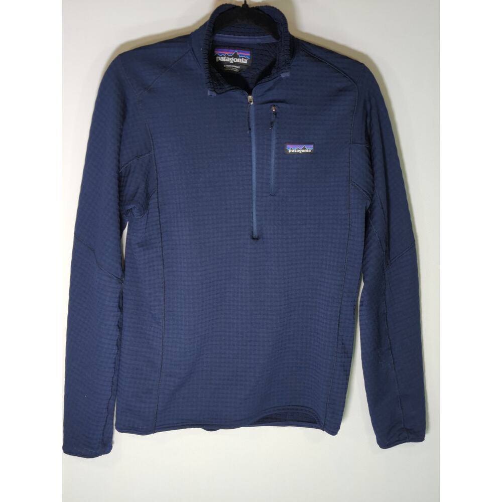 Patagonia Regulator Grid Polartec‎ Fleece Lightweight Sweater Mens Size S Rustic